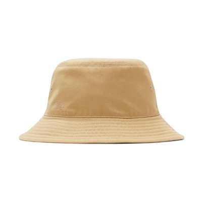 Burberry Yellow Reversible Twill Polyester Cotton Bucket Hat Unisex Couple Style 80825721