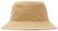 Order Burberry Yellow Reversible Twill Polyester Cotton Bucket Hat Unisex Couple Style 80825721