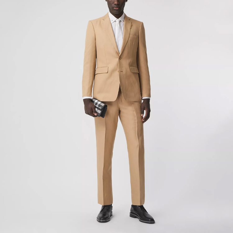 Burberry Yellow Single-Breasted Long-Sleeve Blazer Jacket. 80384841 圖 3