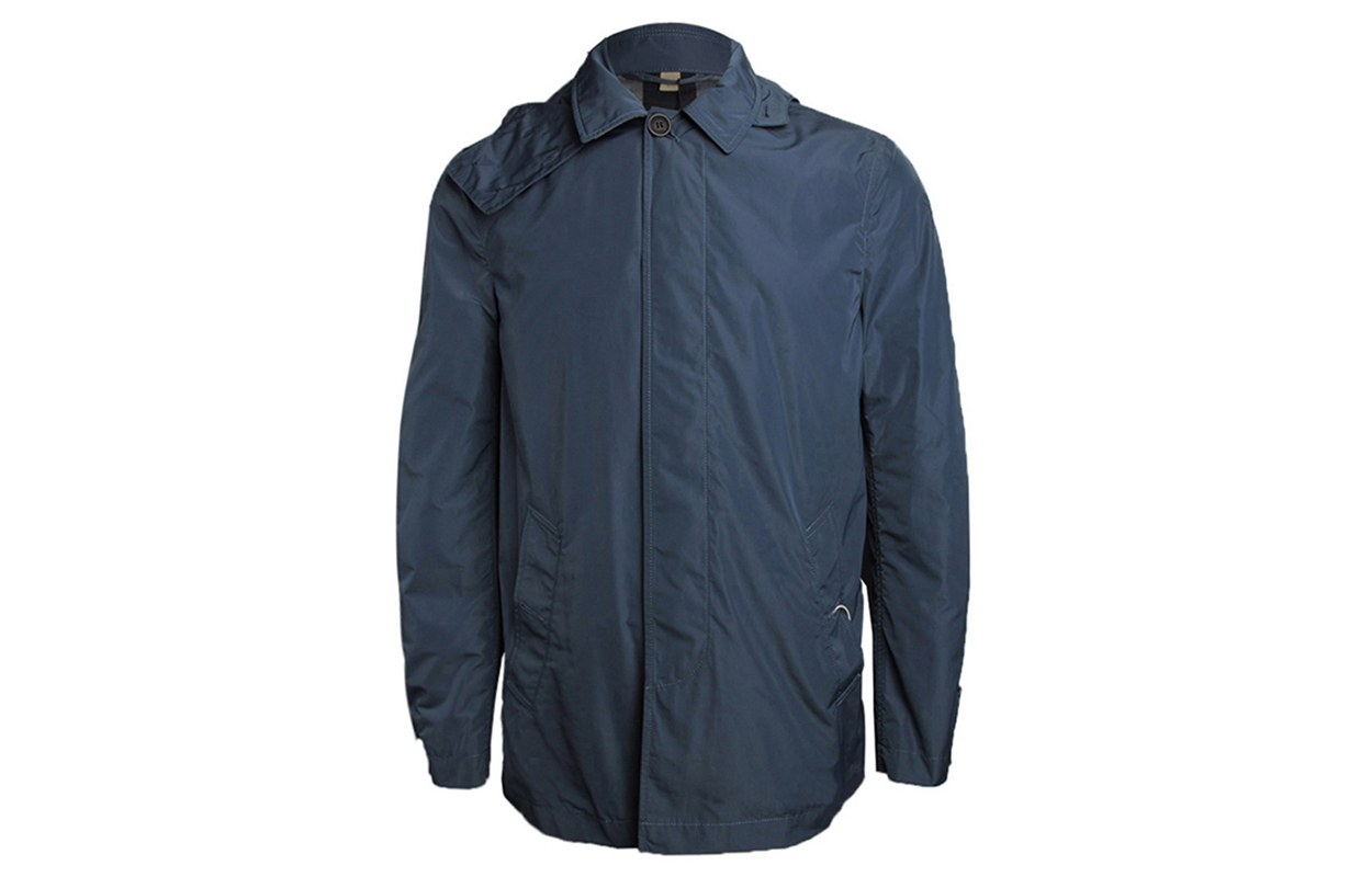 Burberry Zip-Up Casual Hooded Jacket Blue 39291821