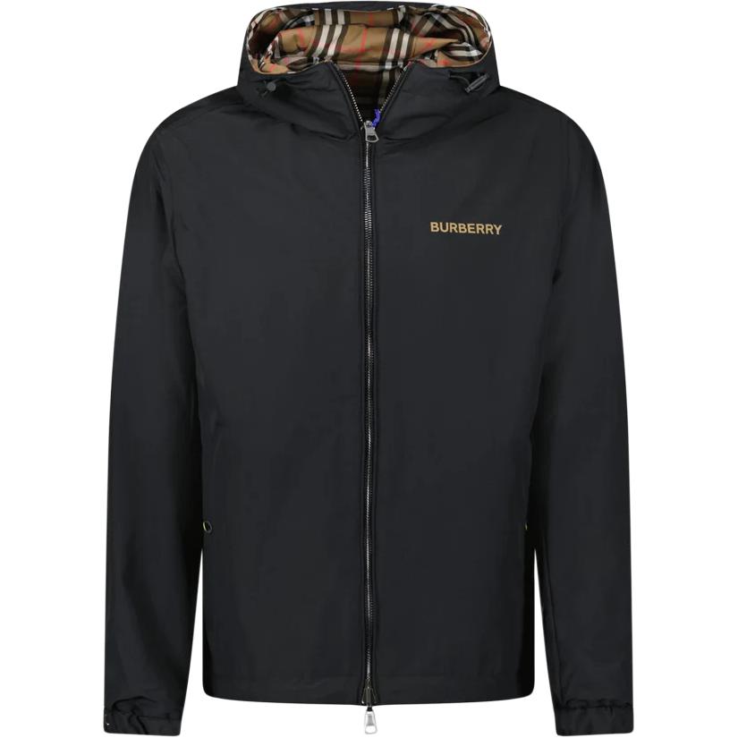 Burberry Zip-Up Reversible Check Hooded Jacket 81117351