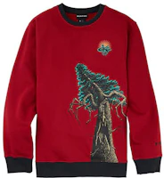 Burton 1995 Kelly Air Tree Print Pullover Sweatshirt Red 23773100600 Burton 1995 Kelly Air Tree Print Pullover Sweatshirt Red 23773100600