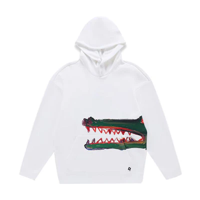 Burton 23-24 Hand-Drawn Crocodile Print Hoodie Unisex White 99955199100