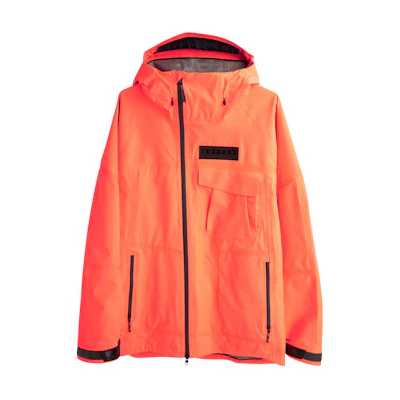 BURTON GTX 3L Waterproof Breathable Ski Jacket Orange Red. 22821100800