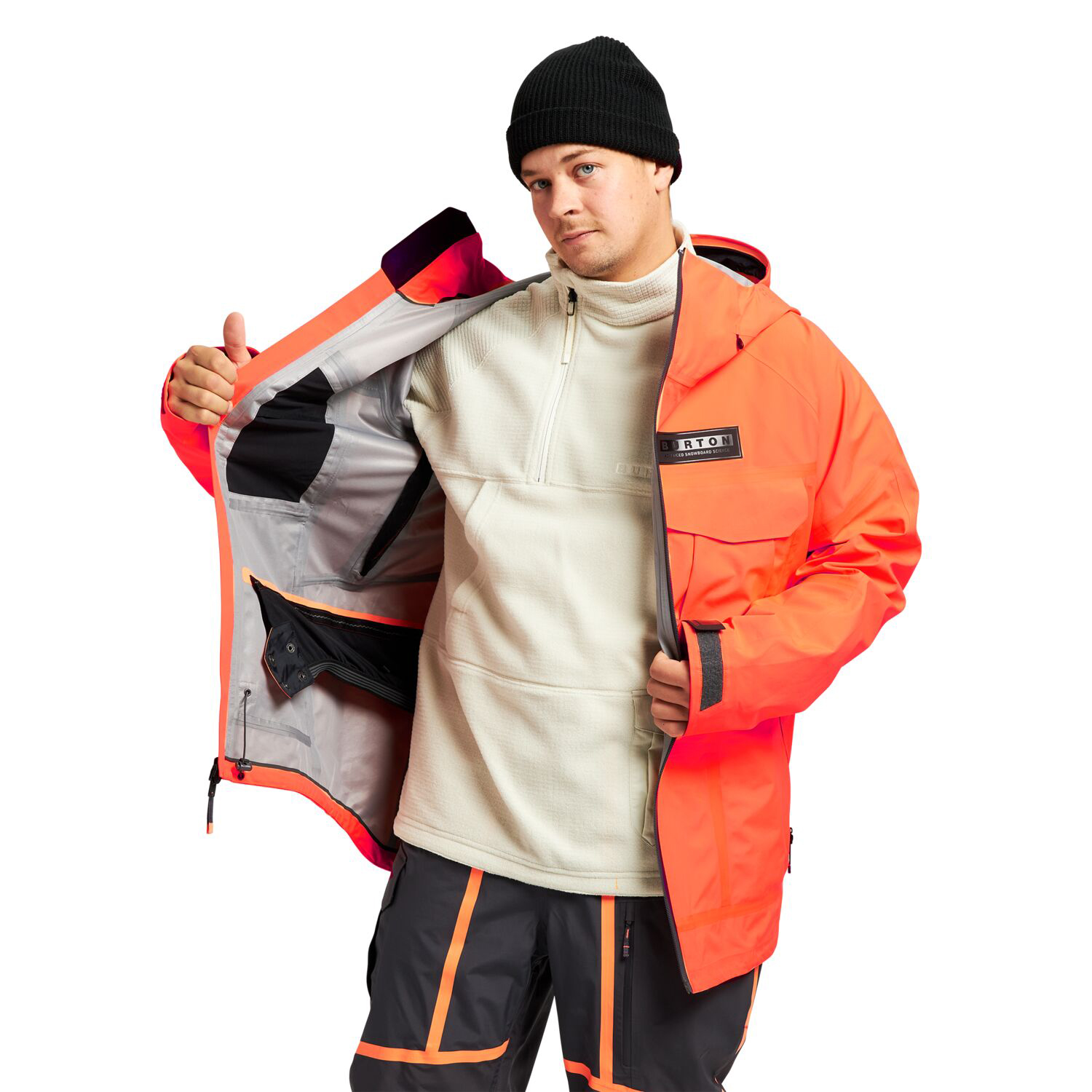 BURTON  GTX 3L Waterproof Breathable Ski Jacket Orange Red. 22821100800 圖 6