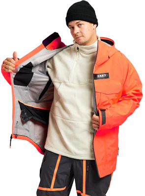 BURTON Gore-Tex 3L Waterproof Breathable Ski Jacket Orange Red. 22821100800 Details for BURTON Gore-Tex 3L Waterproof Breathable Ski Jacket Orange Red. 22821100800