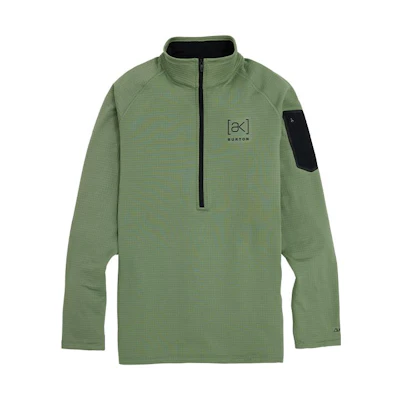 BURTON Green Half-Zip Pullover Sweatshirt with Colorblock Design 22013102302