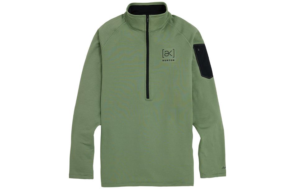 BURTON  Green Half-Zip Pullover Sweatshirt with Colorblock Design 22013102302 圖 2