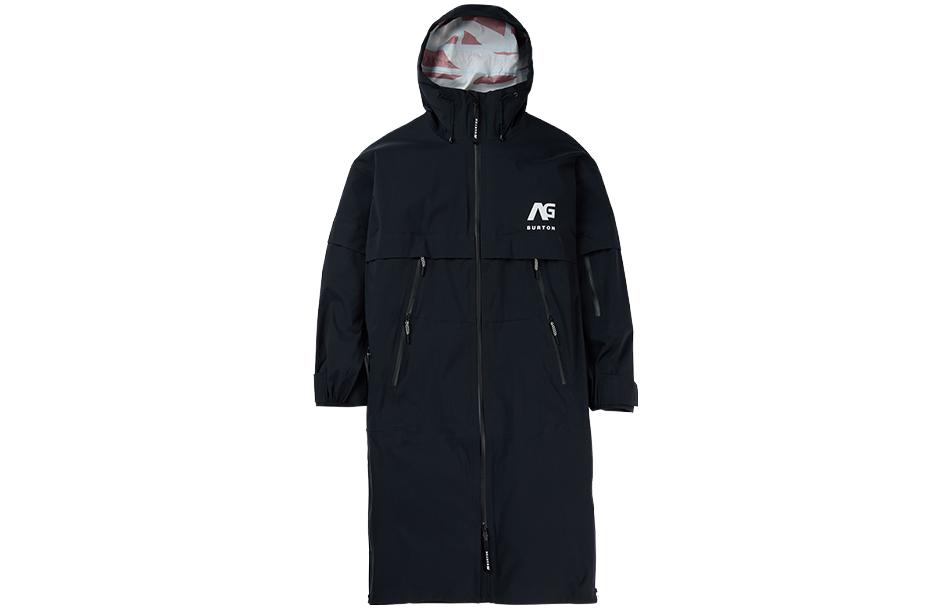 Burton AG Series OUTSTAND Logo Print Zip-Up Hoodie Jacket Unisex Black 23871100001