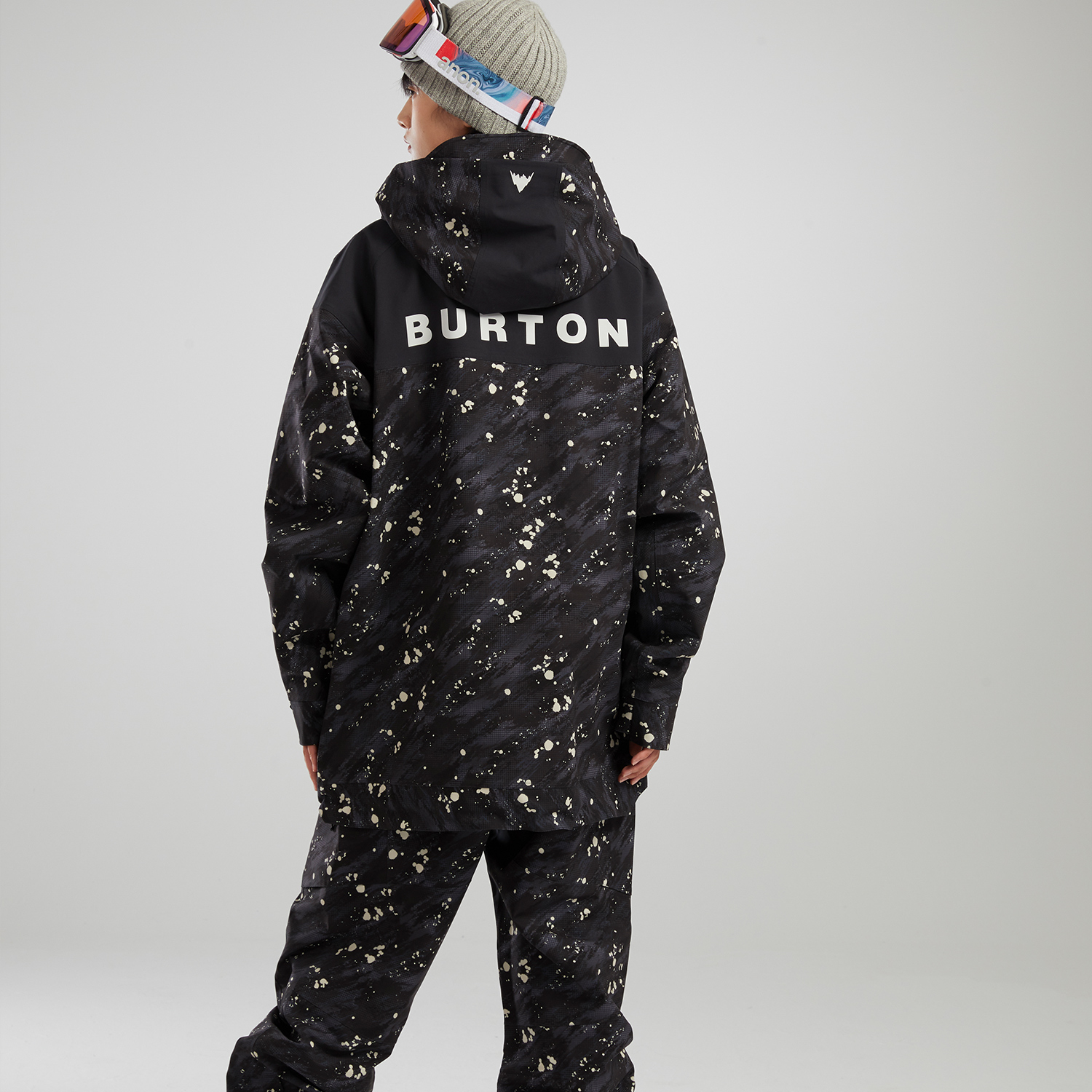 Details for Burton AIZAWA 迷彩Logo拉鍊連帽外套 男女款 黑色 88803999001