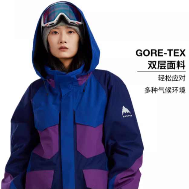 BURTON AIZAWA Collision GTX Waterproof Breathable Ski Jacket Unisex Blue. 88802999864 圖 6