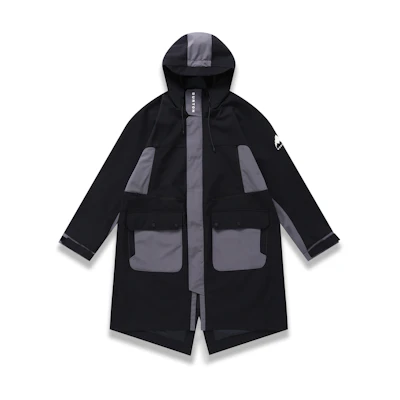 Burton Aizawa Colorblock Graphic Long Hooded Windbreaker Unisex 66603999