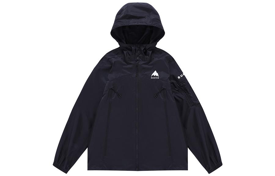 Burton AIZAWA Spring/Summer Outdoor SPROUT DRYRIDE Waterproof Hoodie Jacket Black 88800599001