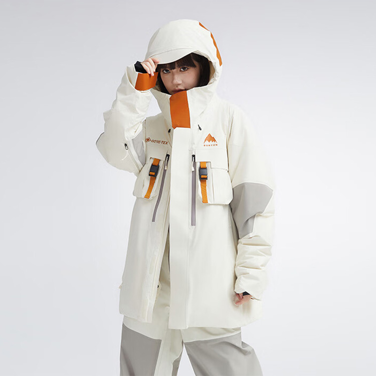 BURTON AIZAWA Wizardry GORE-TEX Waterproof Hooded Ski Jacket Unisex White 99981199202 圖 3
