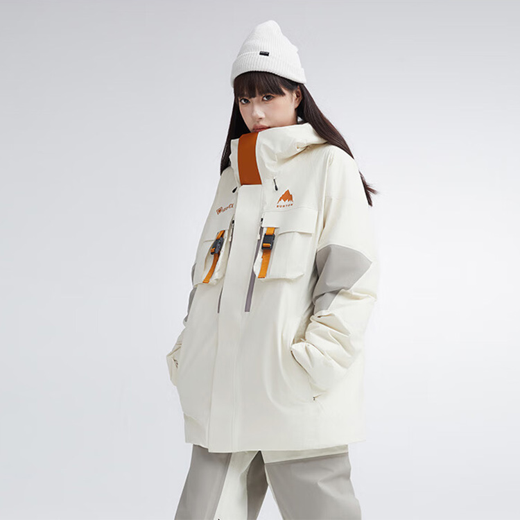 BURTON AIZAWA Wizardry GORE-TEX Waterproof Hooded Ski Jacket Unisex White 99981199202 圖 5