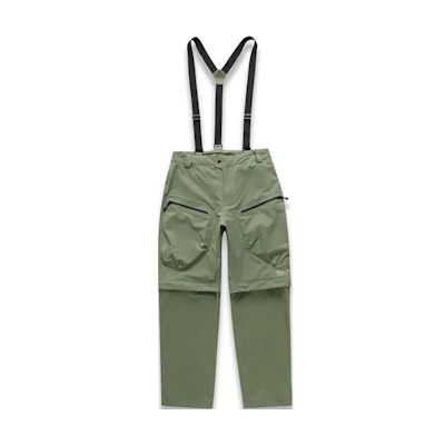 BURTON AK457 GTX 3L Slim Fit Pants with Detachable Straps - Army Green 95949999254