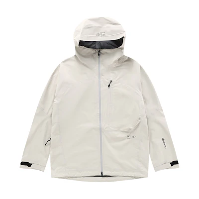 Burton AK457 Waterproof Windproof Breathable Hoodie Jacket - Off White 99899499402