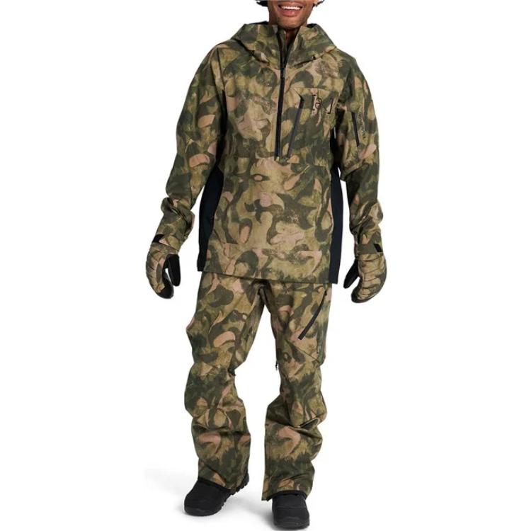 Shop BURTON AK 2L GORE-TEX 速乾連帽外套 迷彩印花款 14979106302