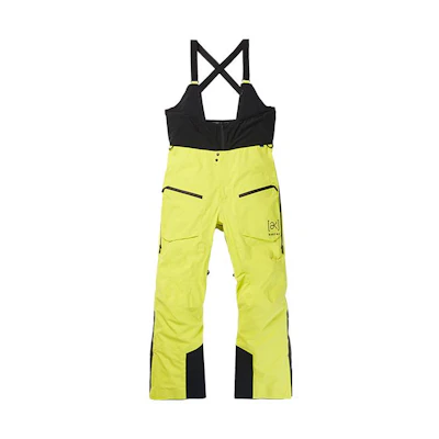 BURTON AK GORE-TEX 3L PRO Colorblock Waterproof Snowboard Bib Pants Green Men 21042102700