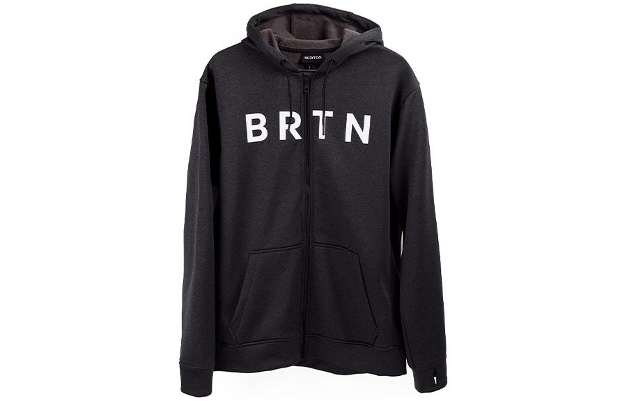 Burton AK Oak Full-Zip Fleece Hoodie Black Casual Sweatshirt 22029101001