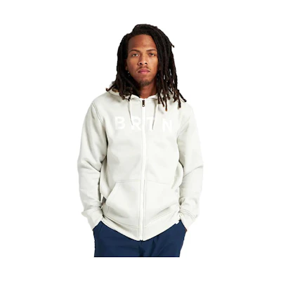 Burton AK Oak Full-Zip Fleece Hoodie White 22029101100