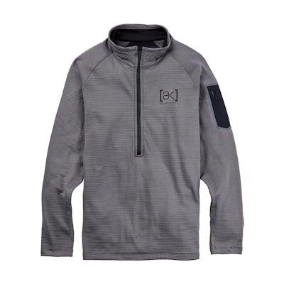 BURTON AK Series Gray Half-Zip Fleece Warm Sports Jacket. 22013100