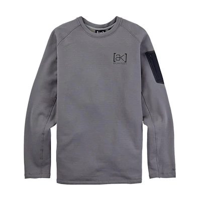 Burton AK Series Colorblock Crewneck Long Sleeve Sweatshirt Grey 22012100020