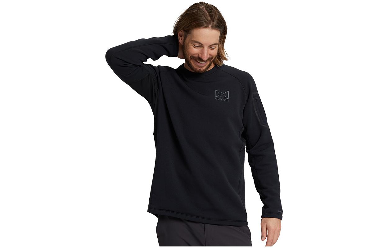 Burton AK Series Colorblock Crewneck Pullover Sweatshirt Black 22012100001