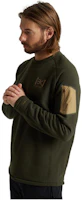 Burton AK Series Olive Green Colorblock Crewneck Sweatshirt 22012100300 Burton AK Series Olive Green Colorblock Crewneck Sweatshirt 22012100300