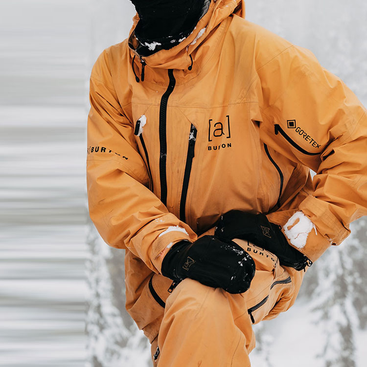 Shop BURTON AK Stretch Hover GORE-TEX 3L  Waterproof Breathable Ski Jacket - Orange 10013110651