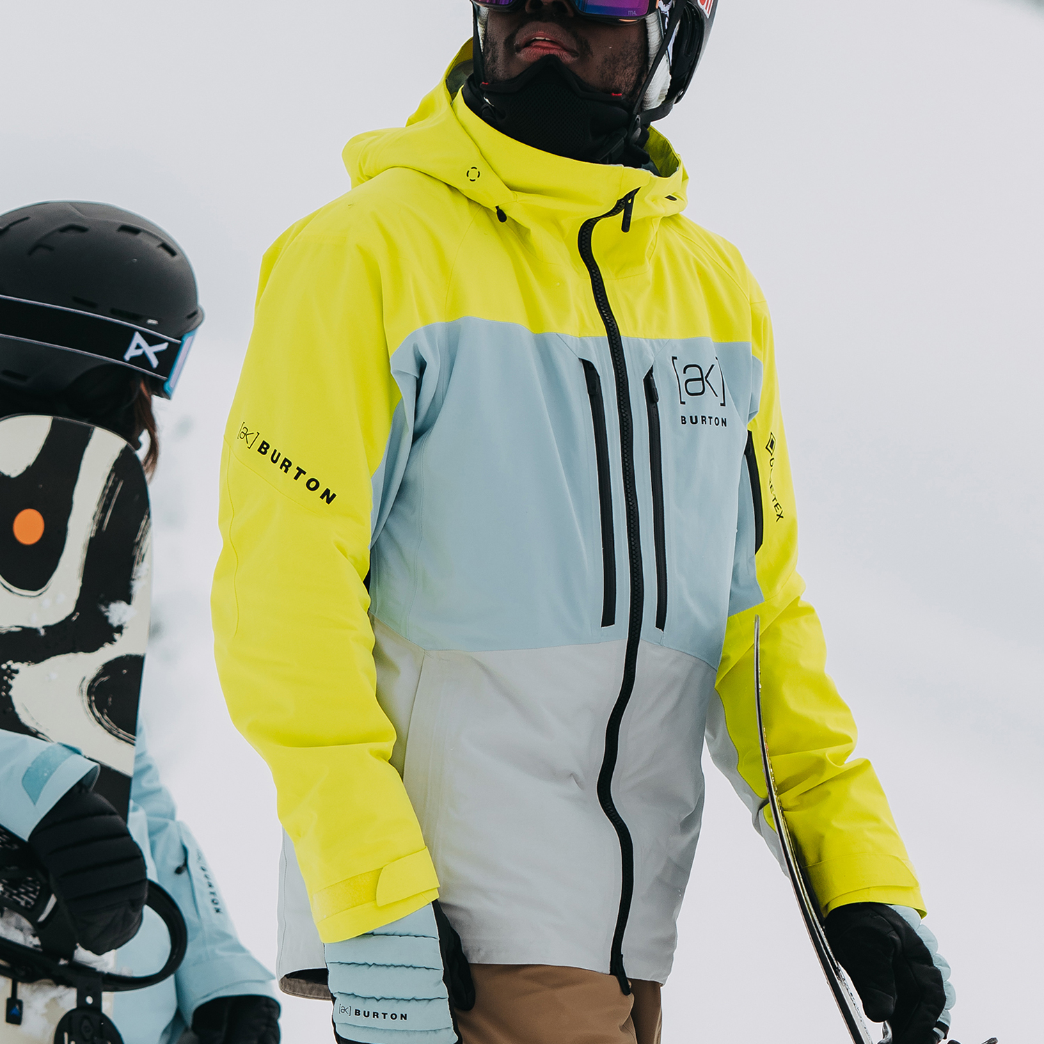 Lookbook BURTON AK SWASH 2L Two-Tone Ski Jacket Yellow  Hooded Snowboard Outerwear 10001109700