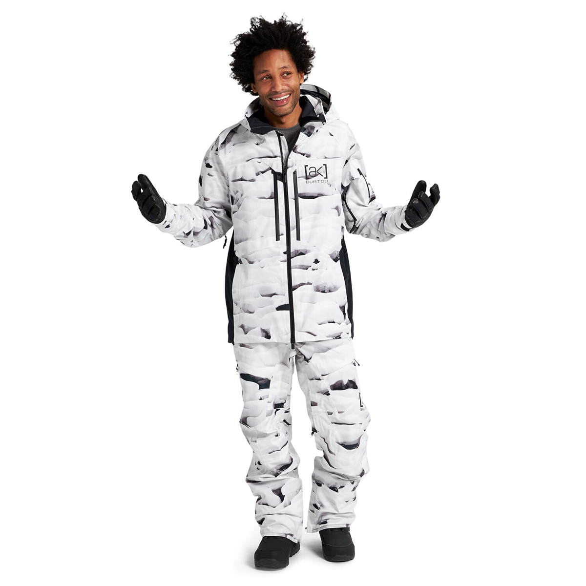 Lookbook BURTON AK SWASH Gore-Tex Waterproof Windproof Breathable  Snowboard Jacket White 10001108963