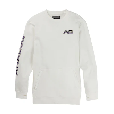 Burton ANALOG AG Enclave Crew Waterproof Pullover Sweatshirt Men’s White 17234103100