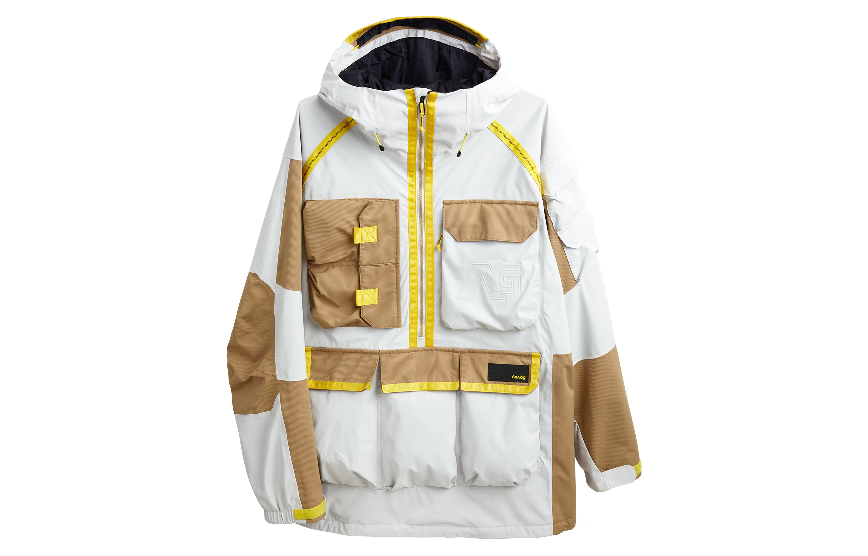 Burton Analog AG Fader 20th Anniversary Waterproof Snowboard Jacket White/Khaki 22549100020