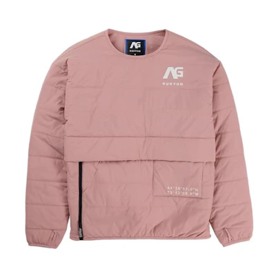 Burton Analog Pinball Insulated Crewneck Sweatshirt Unisex Pink 23544101650