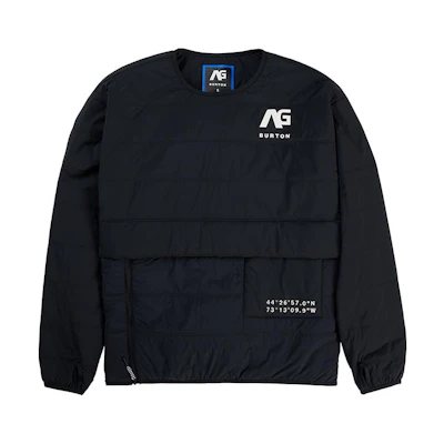 Burton Analog Pinball Insulated Unisex Crewneck Sweatshirt Black 23544101001