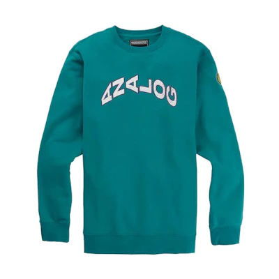 Burton ANALOG RYKER Letter Print Pullover Sweatshirt Unisex Blue 21375100400