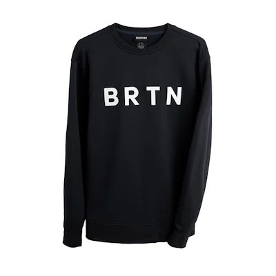 Burton Black Crewneck Pullover Sweatshirt with Letter Print 13717109001