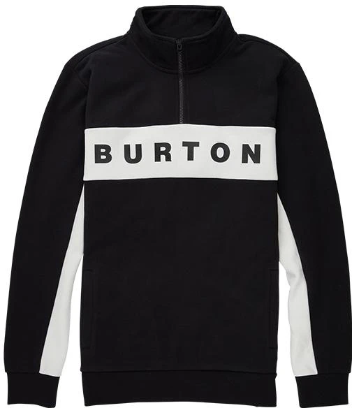 burton-black-half-zip-pullover-sweatshirt-with-letter-print-design-21767102001