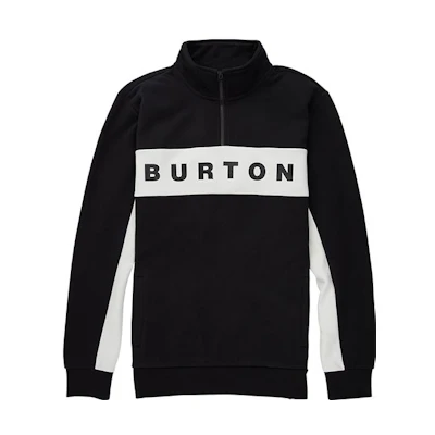 Burton Black Half-Zip Pullover Sweatshirt with Letter Print Design 21767102001