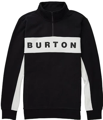 Sudadera Burton Negra Media Cremallera con Diseño de Letras Impreso. 21767102001 Order Sudadera Burton Negra Media Cremallera con Diseño de Letras Impreso. 21767102001