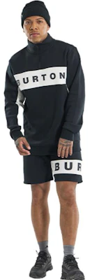 Sudadera Burton Negra Media Cremallera con Diseño de Letras Impreso. 21767102001 Lookbook Sudadera Burton Negra Media Cremallera con Diseño de Letras Impreso. 21767102001