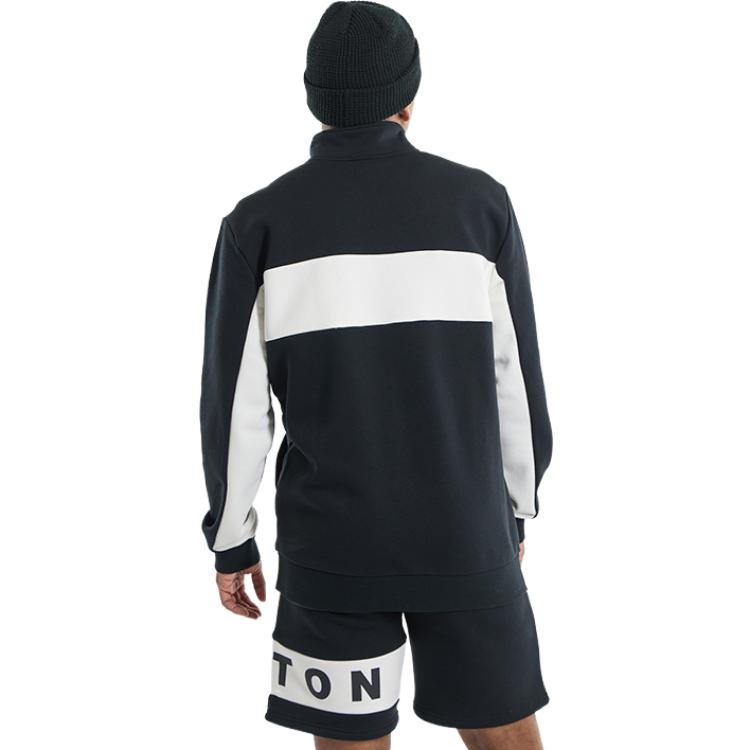 Burton Black Half-Zip Pullover Sweatshirt with Letter Print Design 21767102001 圖 4