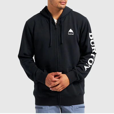 Burton 黑色連帽外套,帶Logo,戶外休閒運動拉鍊設計 21381102001 Lookbook Burton 黑色連帽外套,帶Logo,戶外休閒運動拉鍊設計 21381102001