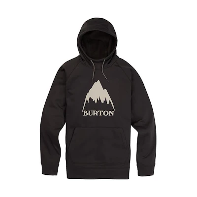 Burton Black Pullover Hoodie with Logo Print 10891109001