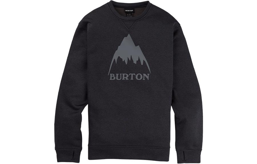 Burton Black Pullover Sweatshirt with Logo Print 17353108001