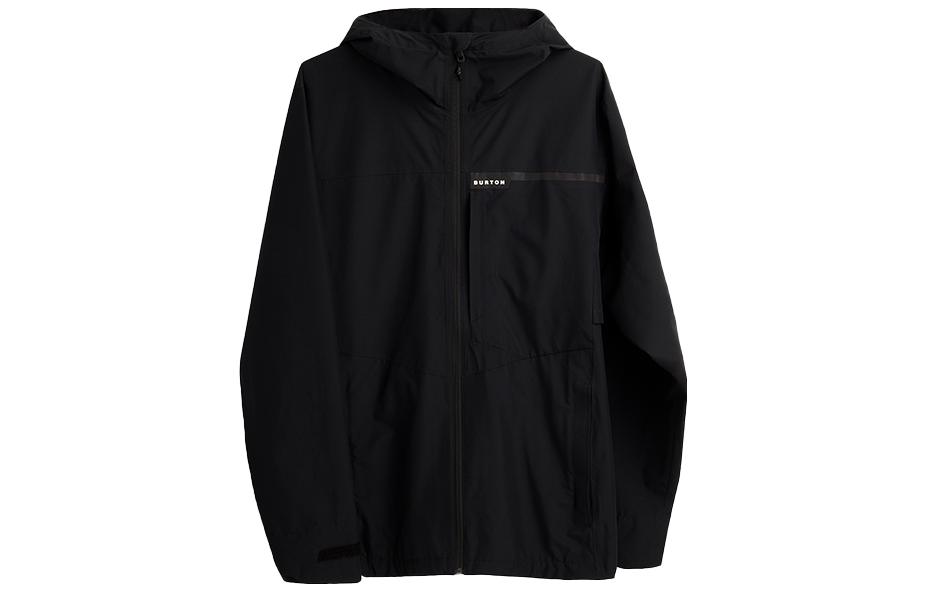 Burton Black Solid Color Zip-Up Hoodie Jacket 23244100001