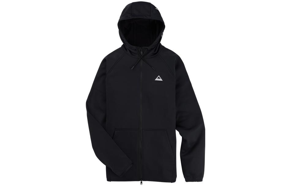 Burton Black Solid Color Zip Hoodie Fleece Jacket 22023100002