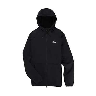 Burton Black Solid Color Zip Hoodie Fleece Jacket 22023100002