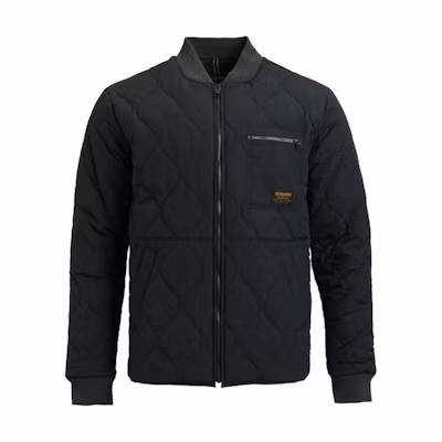 Burton Black Solid Zip Baseball Collar Casual Warm Jacket 16142105001